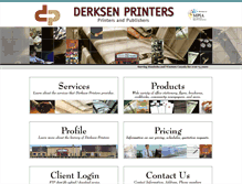 Tablet Screenshot of derksenprinters.com